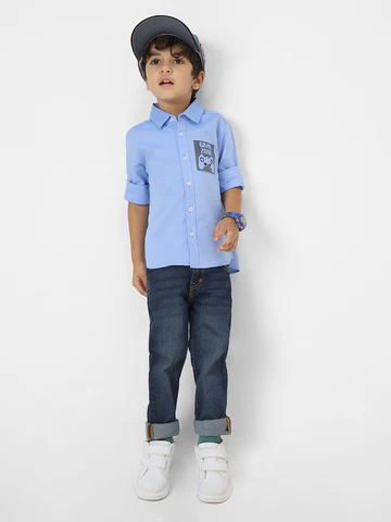 Boys? Cotton Printed Shirt