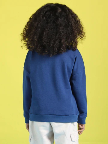 Boys Graphic Printed Round Neck Antimicrobial Pullover Sweatshirt