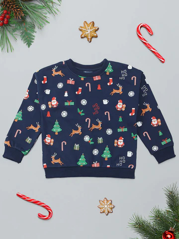 Boys Conversational Printed Sweatshirt