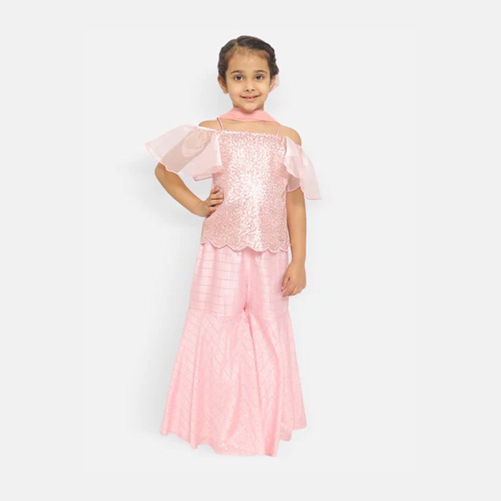 Infants Checked Pure Cotton A-Line Dress