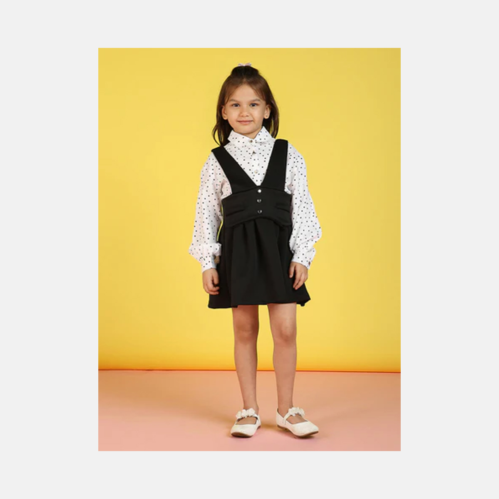 Girls Graphic Printed A-Line Dress