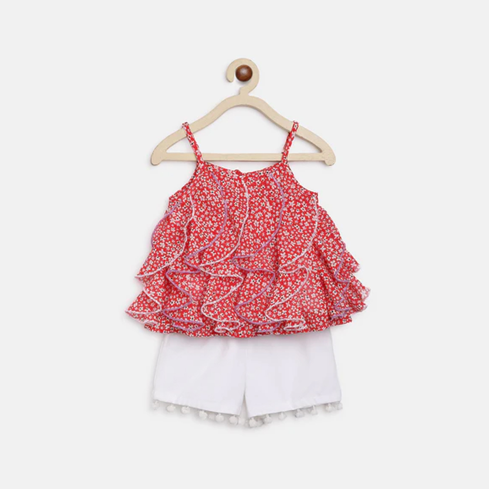 Floral Embroidered A-Line Dress