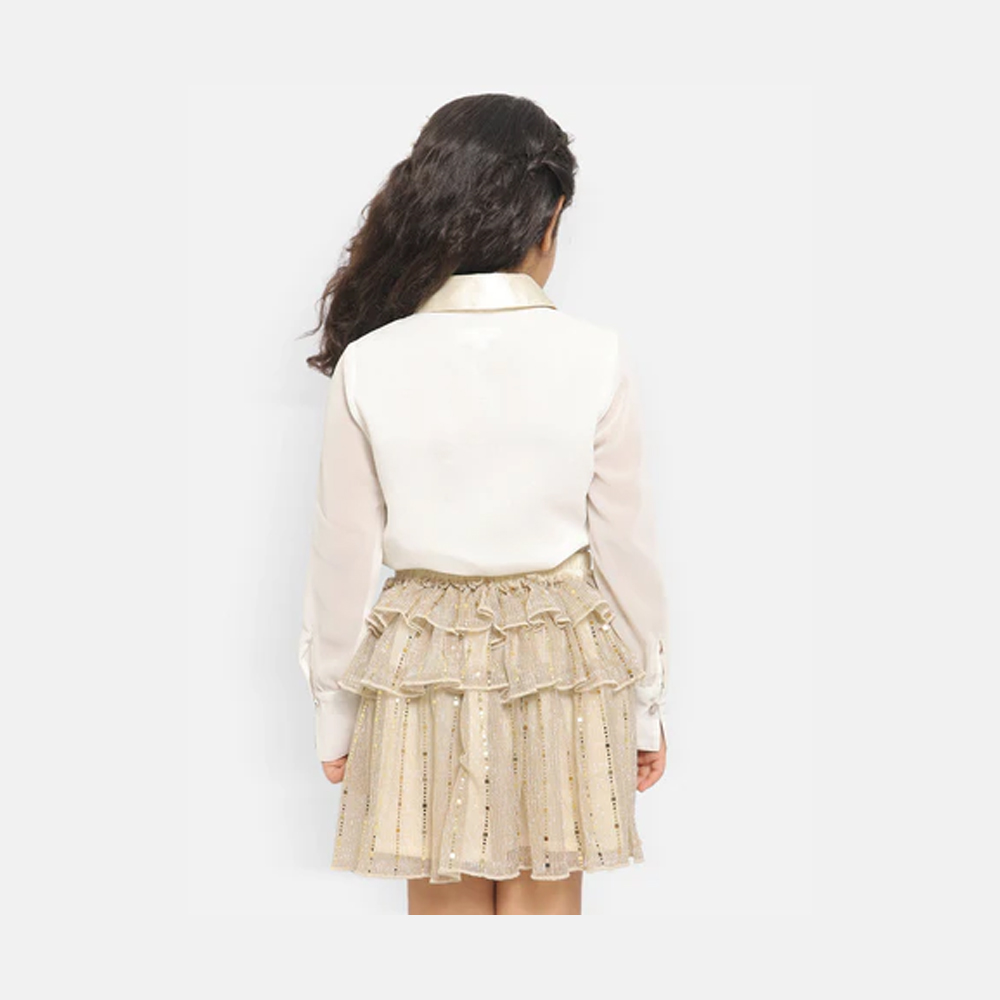 Floral Printed Corduroy Pinafore Dress